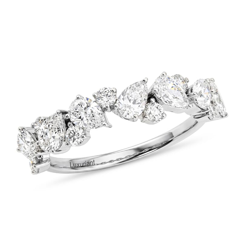 Luxuriant Lab Grown Diamond SI1 1.40 ctw Ring in Sterling Silver (Size 6.0)