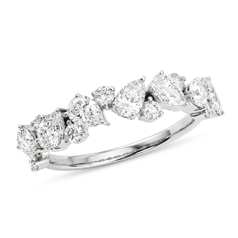 Luxuriant Lab Grown Diamond SI1 1.40 ctw Ring in Sterling Silver (Size 7.0)