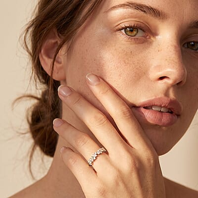 Luxuriant Lab Grown Diamond SI1 1.40 ctw Ring in Sterling Silver (Size 9.0)