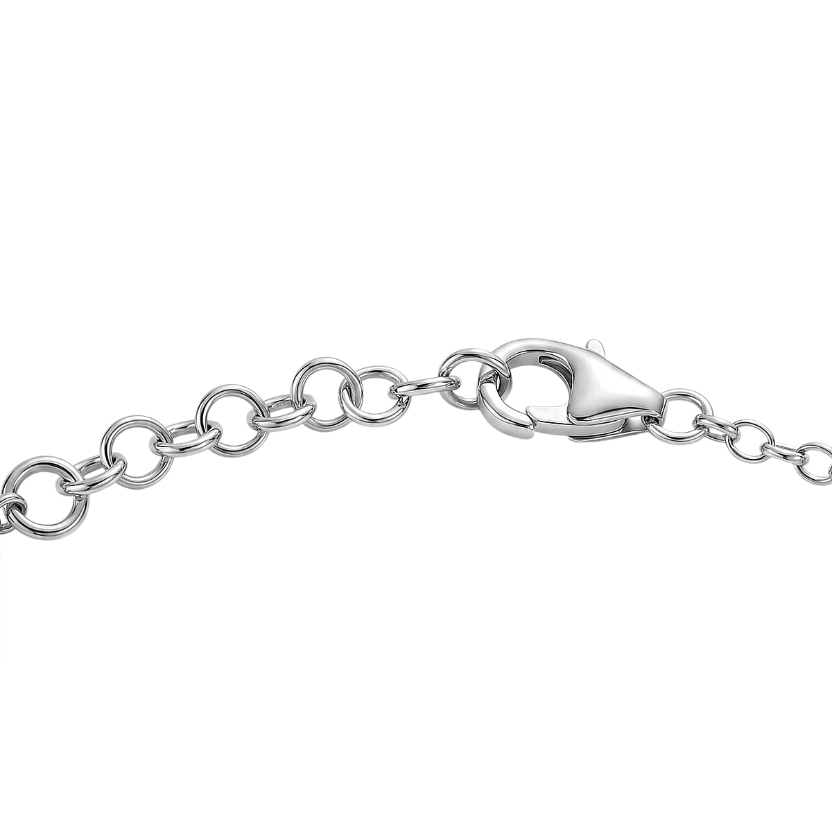 Certified & Appraised D'Joy Premium Usambara Color Change Garnet, Moissanite Bracelet in Rhodium Over Sterling Silver (6.50 In) 9.00 ctw image number 3