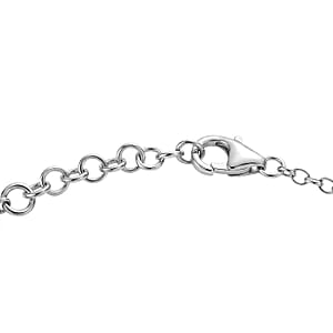 Certified & Appraised D'Joy Premium Usambara Color Change Garnet and Moissanite 9.00 ctw Bracelet in Rhodium Over Sterling Silver (6.50 In)