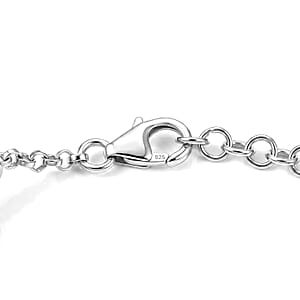 Certified & Appraised D'Joy Premium Usambara Color Change Garnet and Moissanite 10.85 ctw Bracelet in Rhodium Over Sterling Silver (6.50 In)