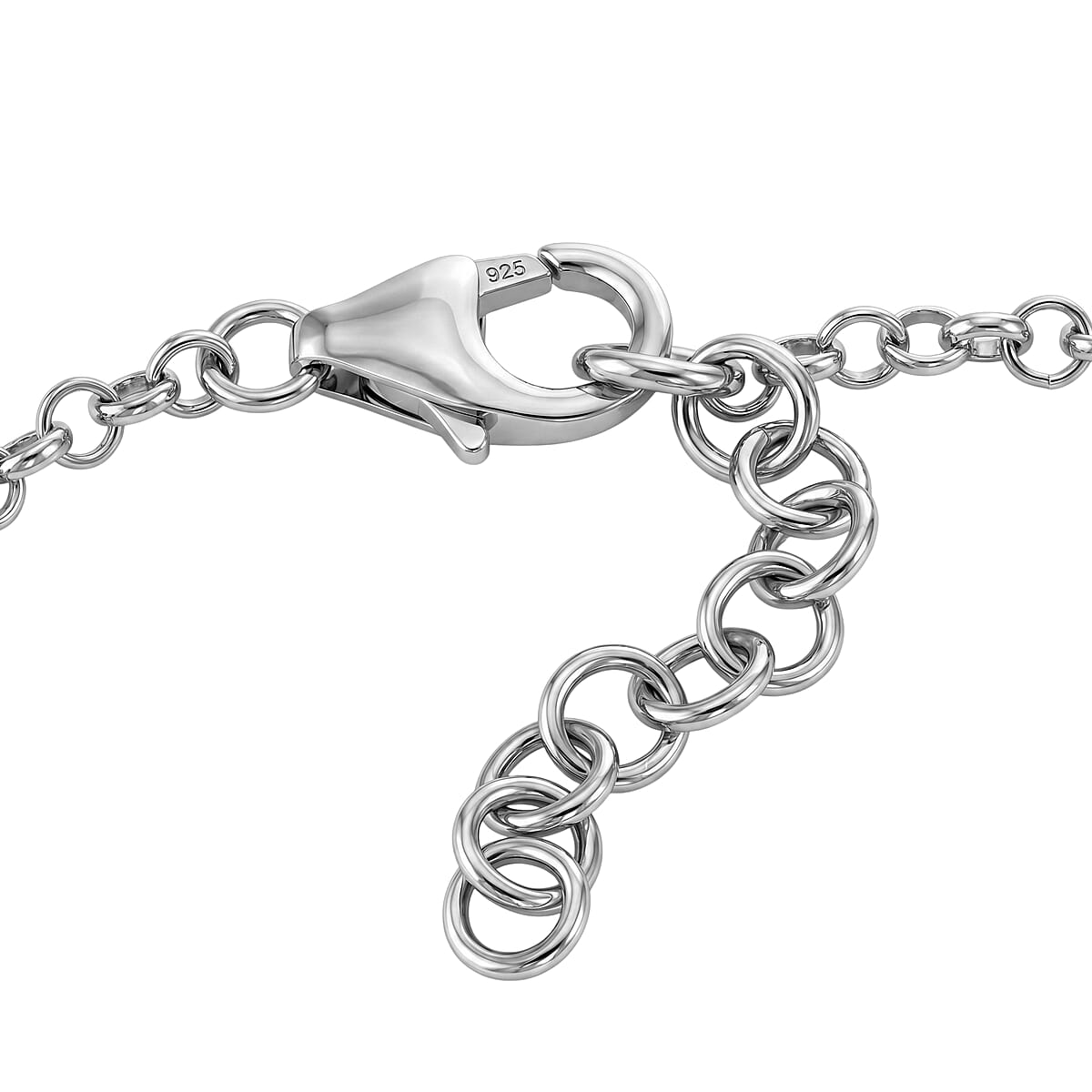 Certified & Appraised D'Joy Premium Usambara Color Change Garnet and Moissanite 10.85 ctw Bracelet in Rhodium Over Sterling Silver (7.25 In) image number 3