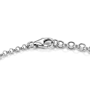 Certified & Appraised D'Joy Premium Usambara Color Change Garnet and Moissanite 10.85 ctw Bracelet in Rhodium Over Sterling Silver (8.00 In)