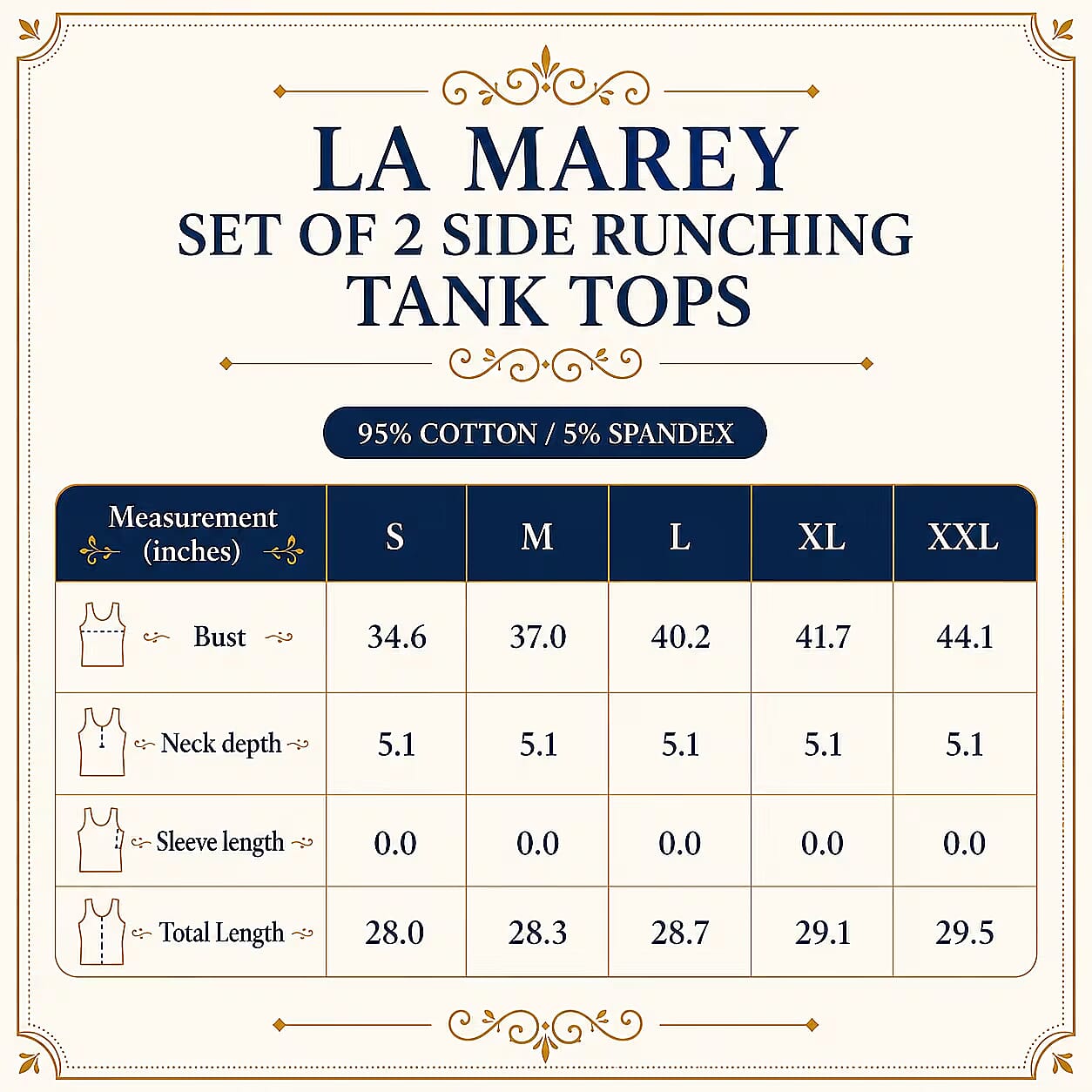 La Marey - Set of 2 Gray Side Rushing Long Sleeve Tops - Large