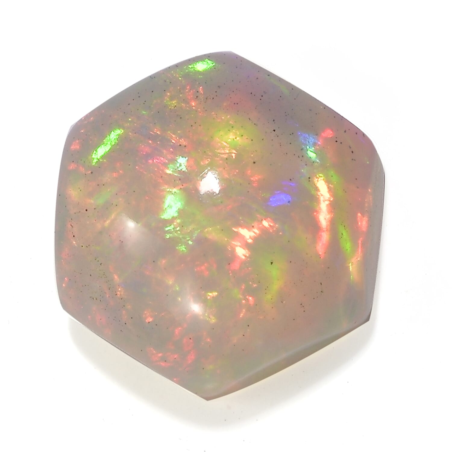 AA Ethiopian Welo Opal (Hexagon 9.5 mm) 2.87 ctw