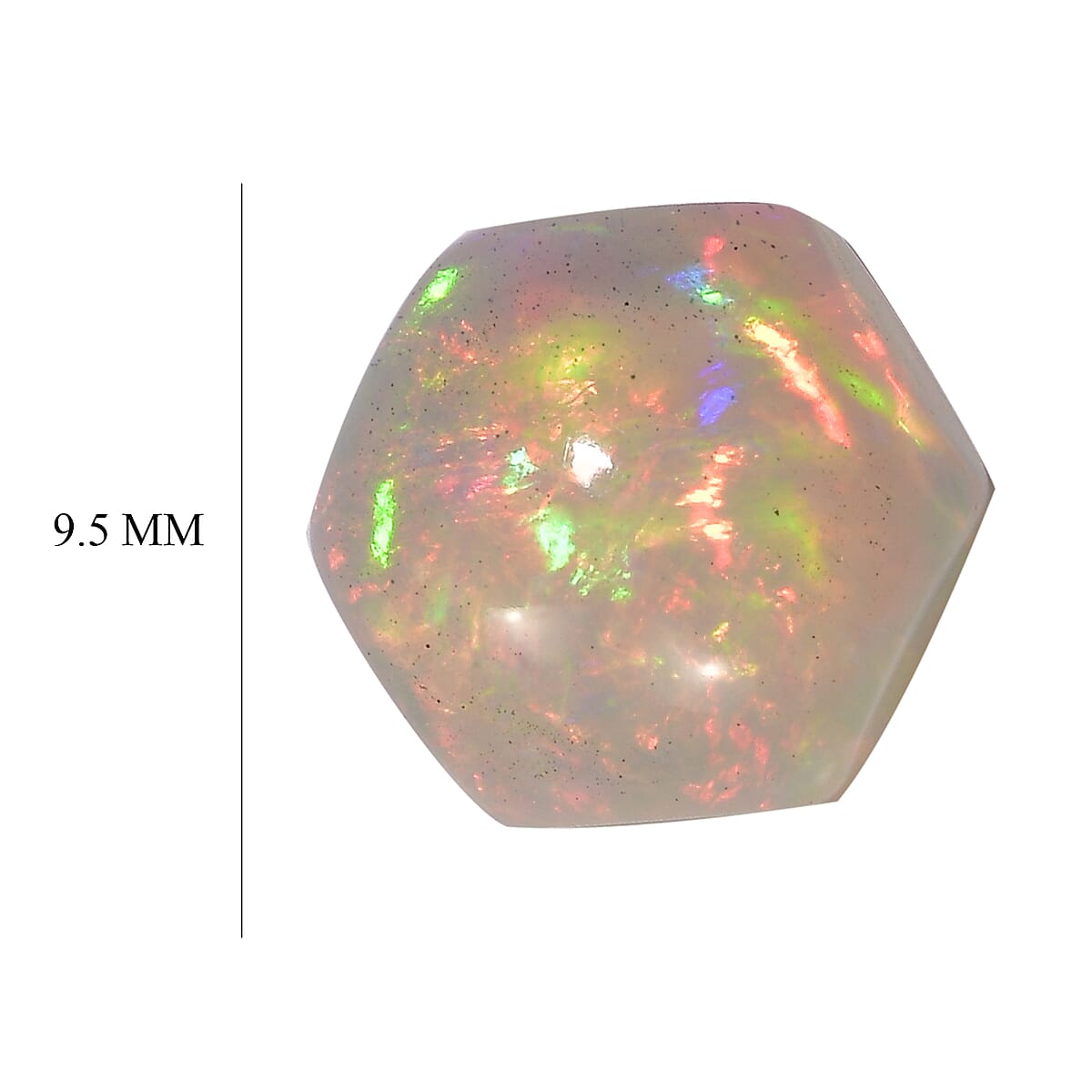 AA Ethiopian Welo Opal (Hexagon 9.5 mm) 2.87 ctw image number 4