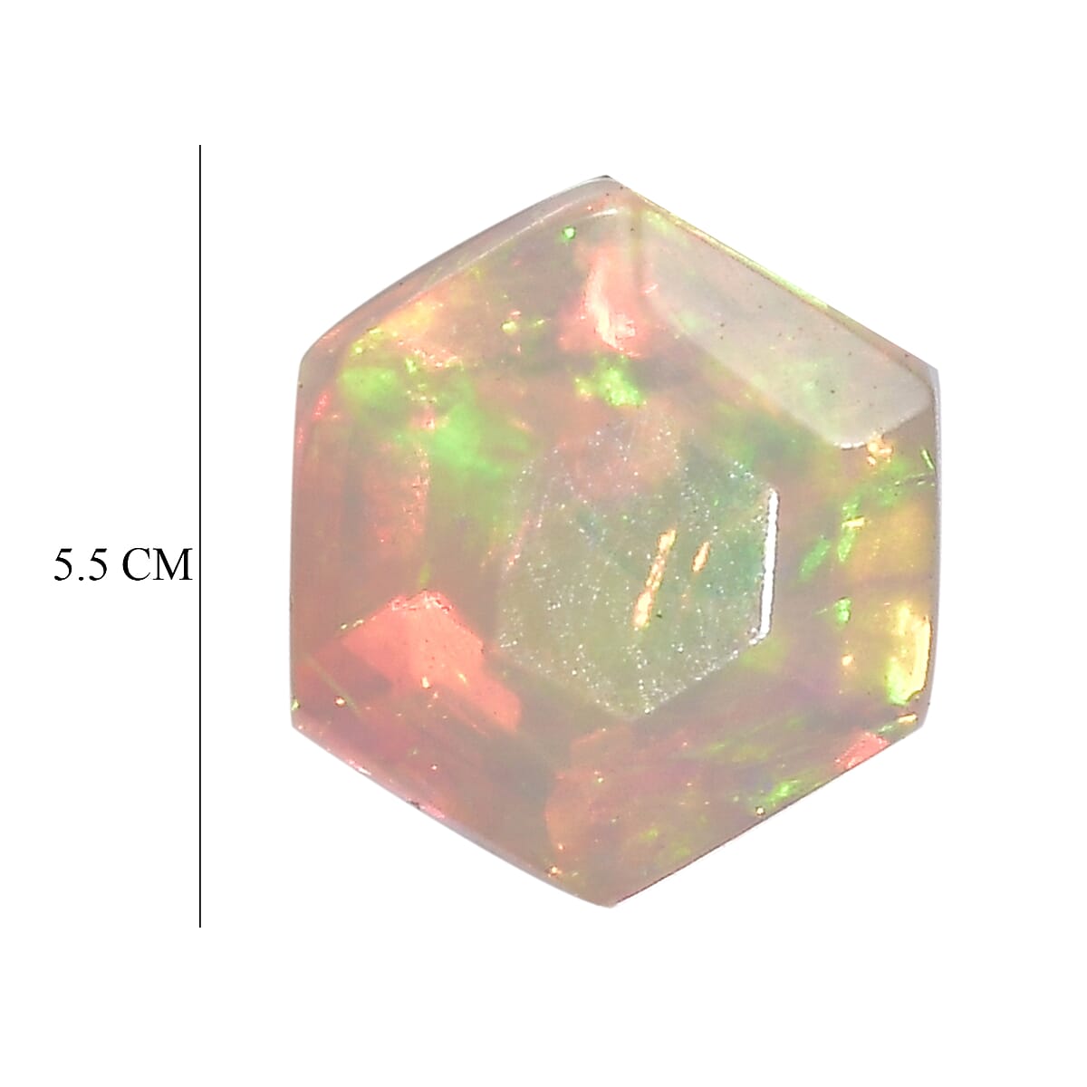 AA Ethiopian Welo Opal (Hexagon 5.5 mm) 0.50 ctw image number 4