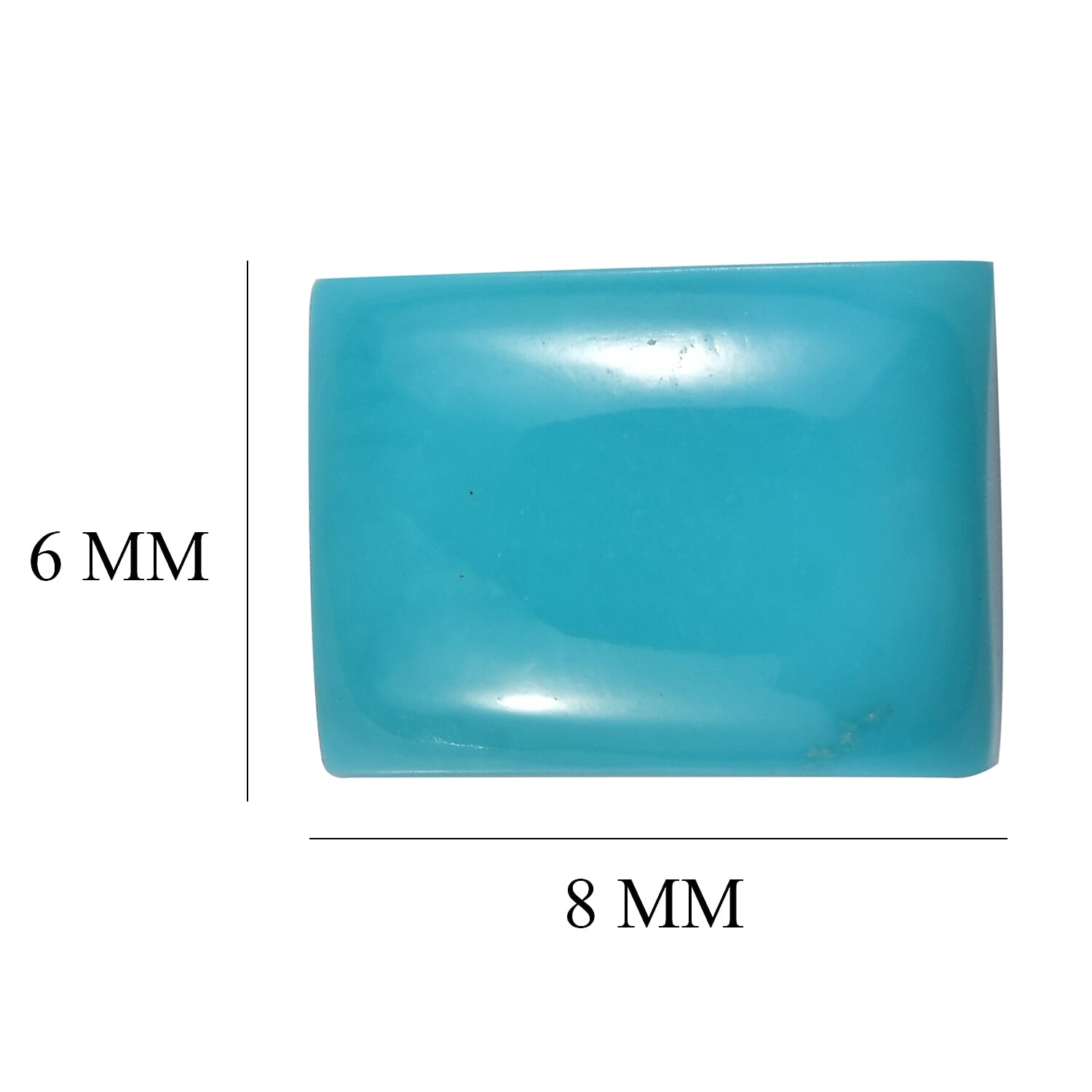 AA Sleeping Beauty Turquoise (Bgt 8x6 mm) 1.26 ctw