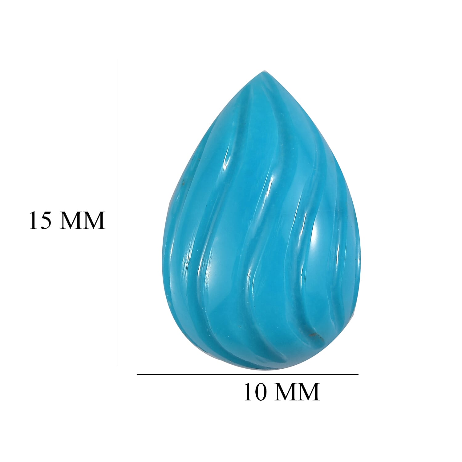 AA Sleeping Beauty Turquoise (Pear 15x10 mm) 4.50 ctw