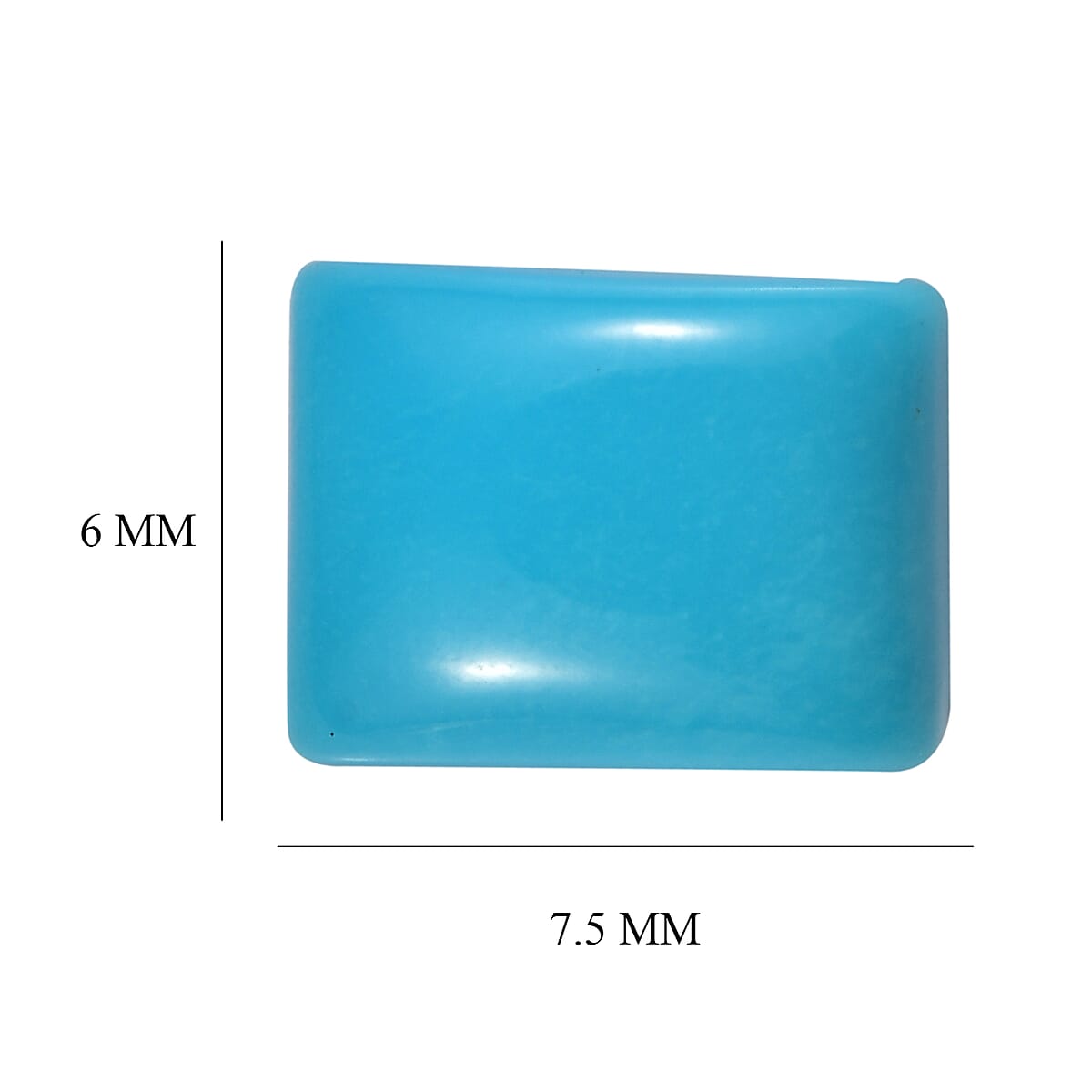 AAA Sleeping Beauty Turquoise (Bgt 7.5x6 mm) 1.44 ctw image number 4