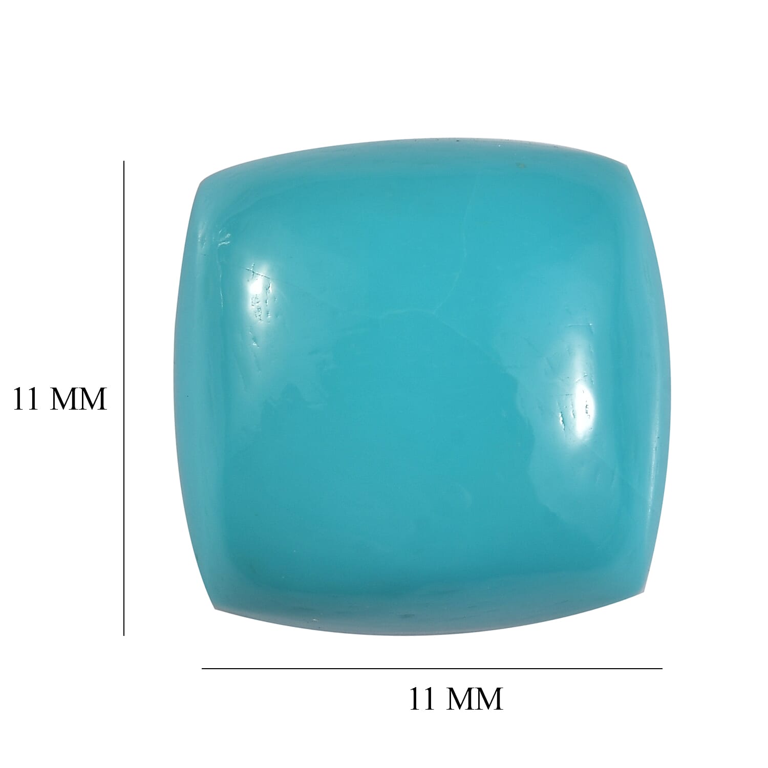 AA Sleeping Beauty Turquoise (Cush 11x11 mm) 4.88 ctw
