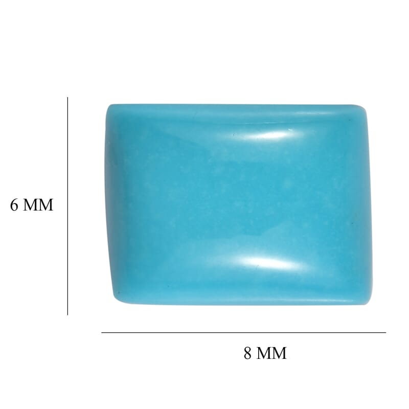 Sleeping Beauty Turquoise (Bgt 8x6 mm) 1.60 ctw