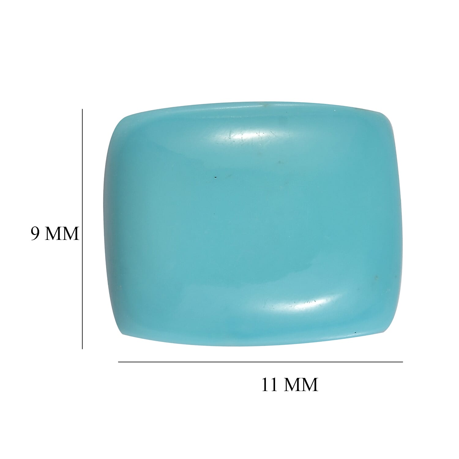 Sleeping Beauty Turquoise (Cush 11x9 mm) 1.51 ctw