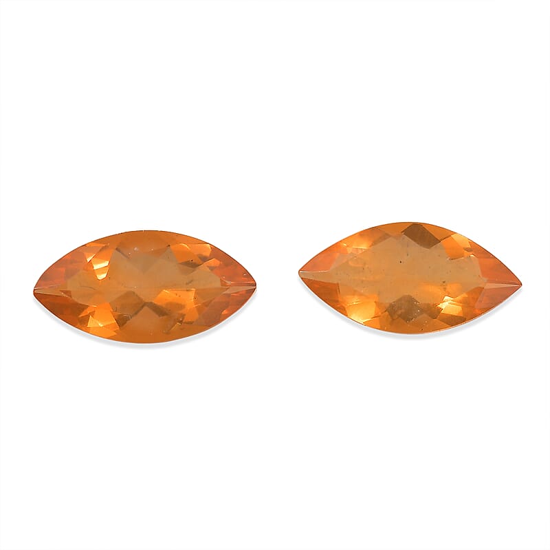 Fire Opal Set of 2 (Mrq 8x4 mm) 0.64 ctw