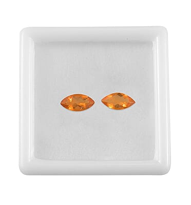 Fire Opal Set of 2 (Mrq 8x4 mm) 0.64 ctw