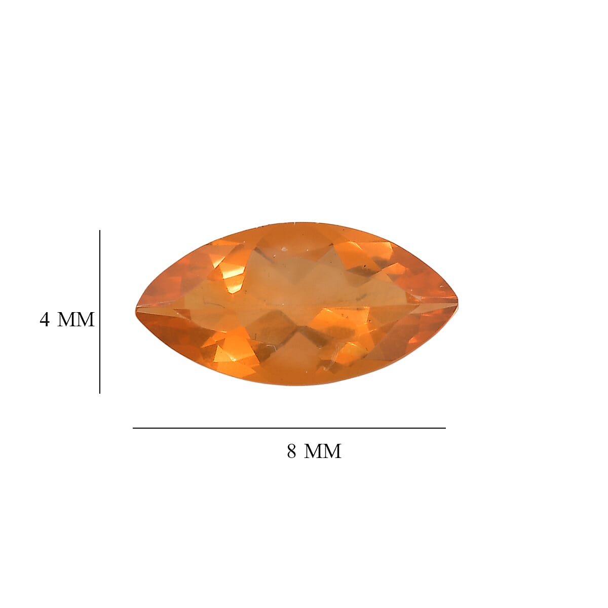 Fire Opal Set of 2 (Mrq 8x4 mm) 0.64 ctw
