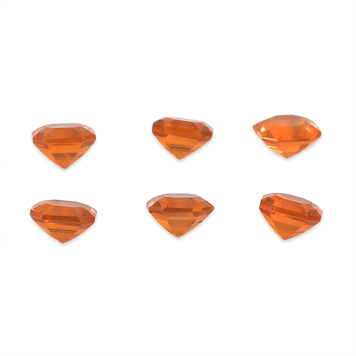 AA Fire Opal Set of 6 (Oct 4x4 mm) 1.23 ctw