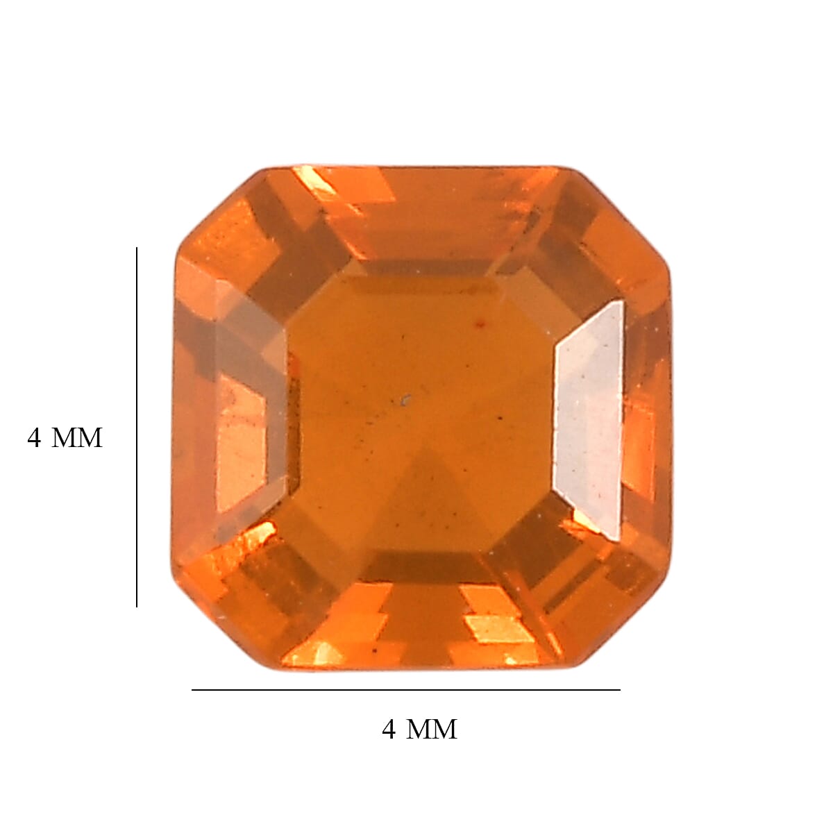 AA Fire Opal Set of 6 (Oct 4x4 mm) 1.23 ctw