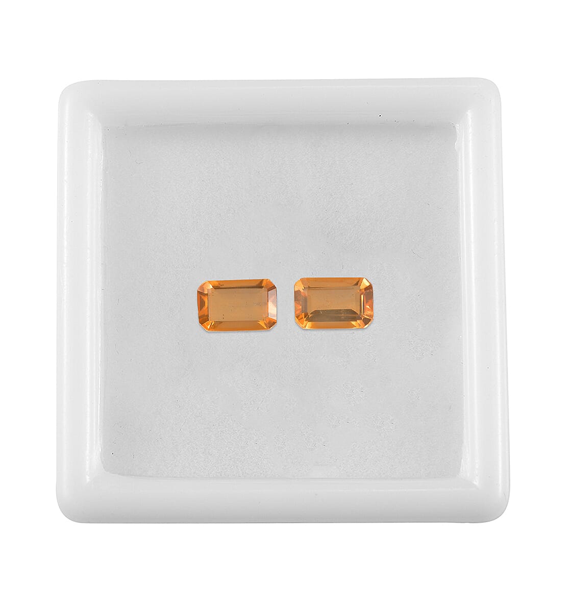 Fire Opal Set of 2 (Oct 6x4 mm) 0.53 ctw