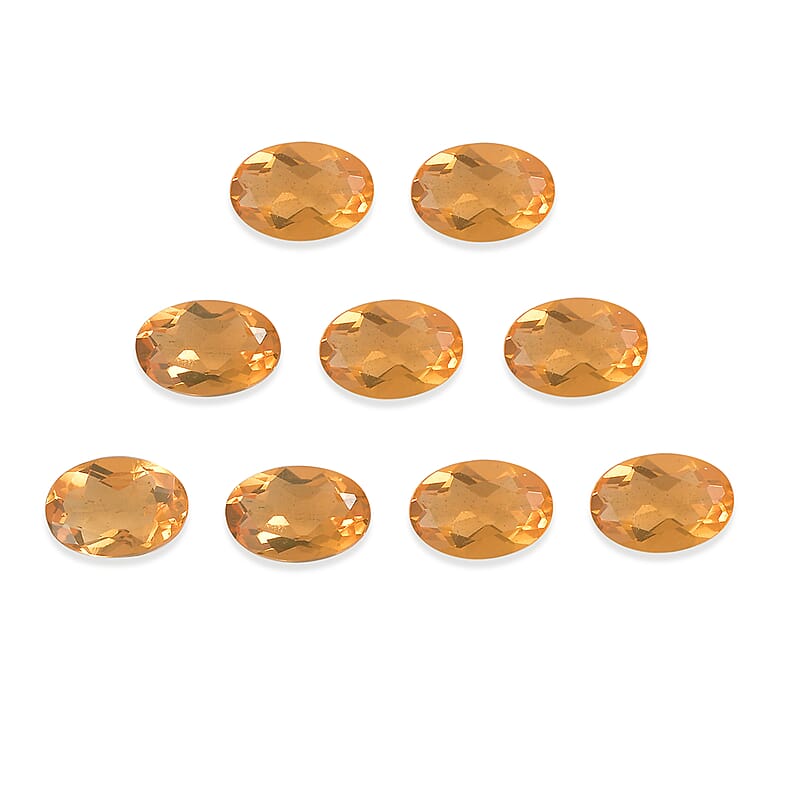 Fire Opal Set of 9 (Ovl 6x4 mm) 1.91 ctw