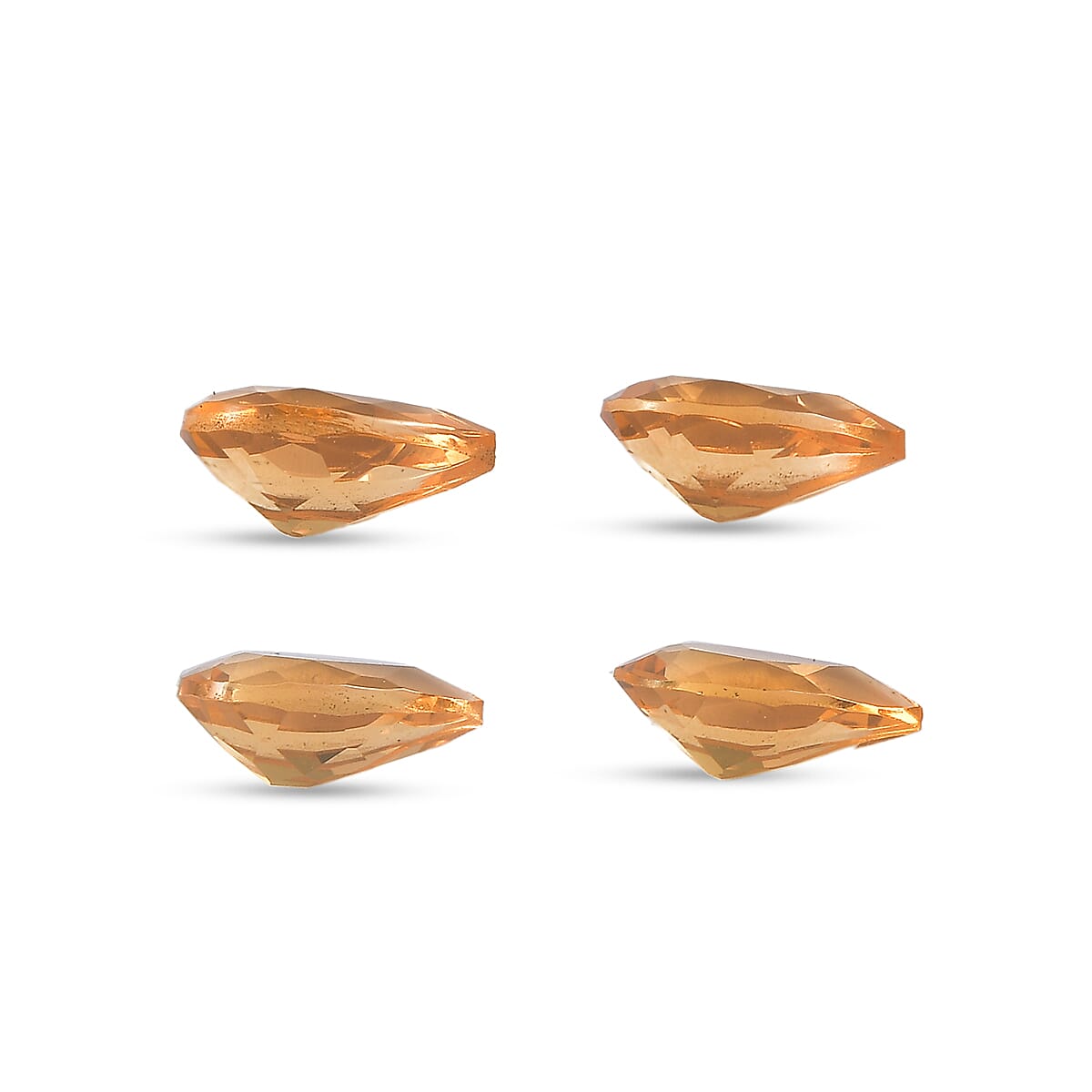 AA Fire Opal Set of 4 (Pear 6x4 mm) 0.93 ctw