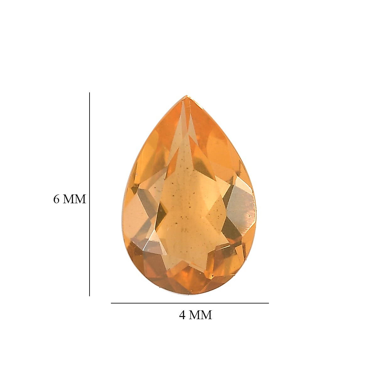 AA Fire Opal Set of 4 (Pear 6x4 mm) 0.93 ctw