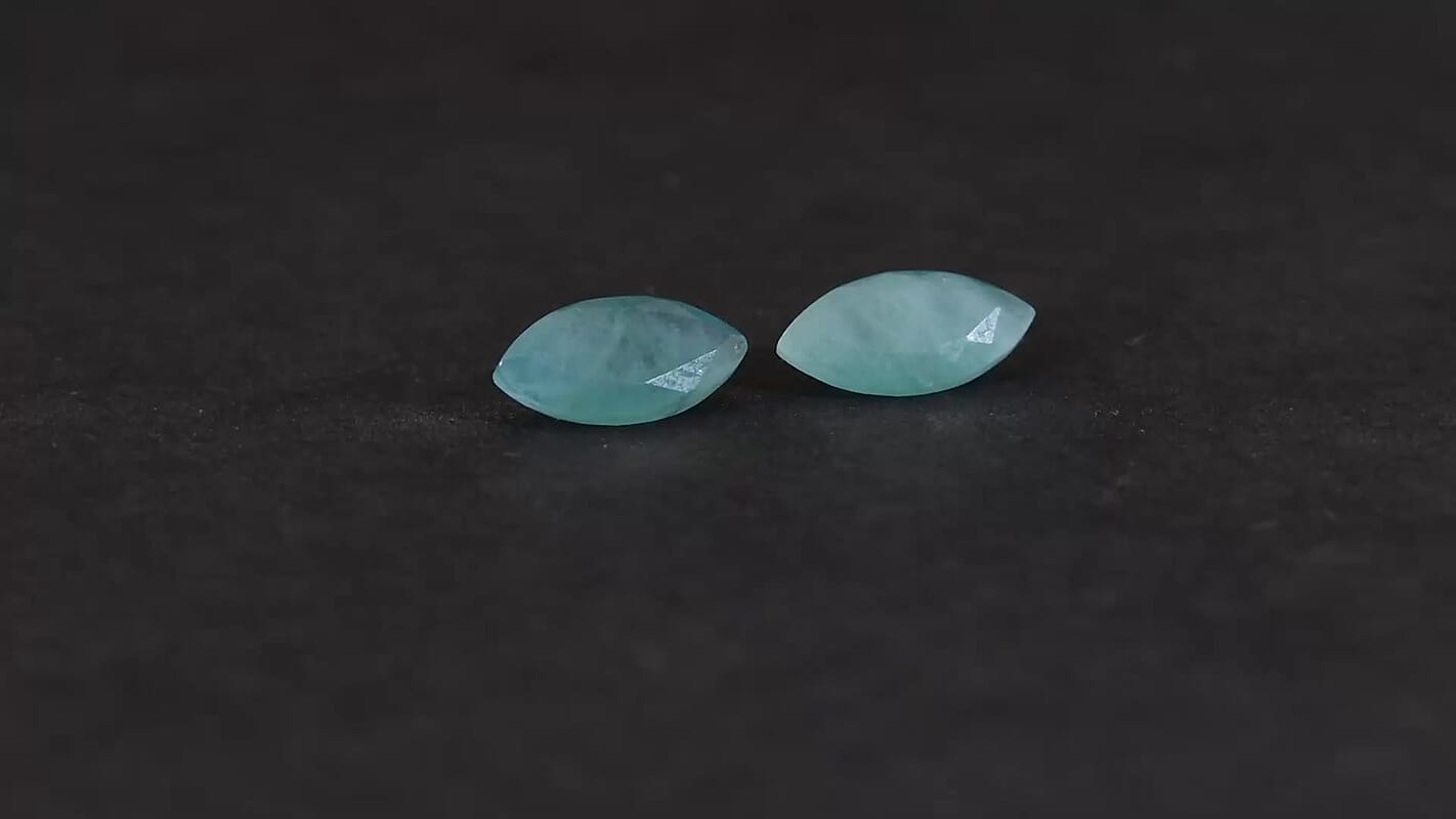 Grandidierite Set of 2 (Mrq 10x5 mm) 1.77 ctw