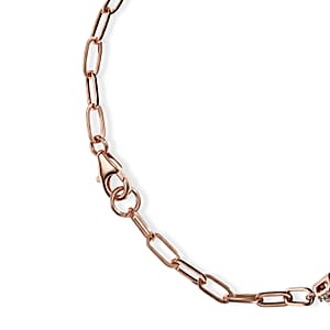 D'Joy Premium Pink Morganite and Moissanite 6.60 ctw Blush Sparkle Bracelet in 18K Vermeil RG Over Sterling Silver (8.00 In)