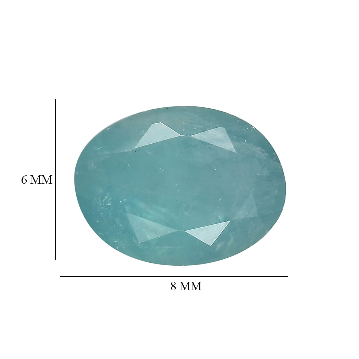 Grandidierite (Ovl 8x6 mm) 0.93 ctw