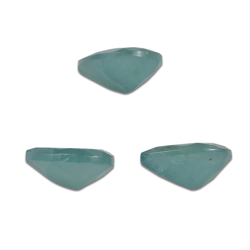 AA Grandidierite Set of 3 (Pear 7x5 mm) 1.88 ctw
