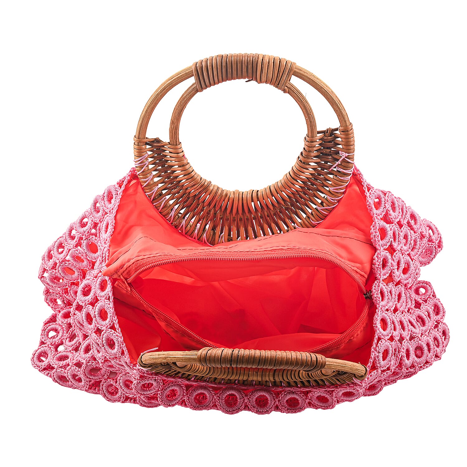 La Marey Pink Crochet Bag