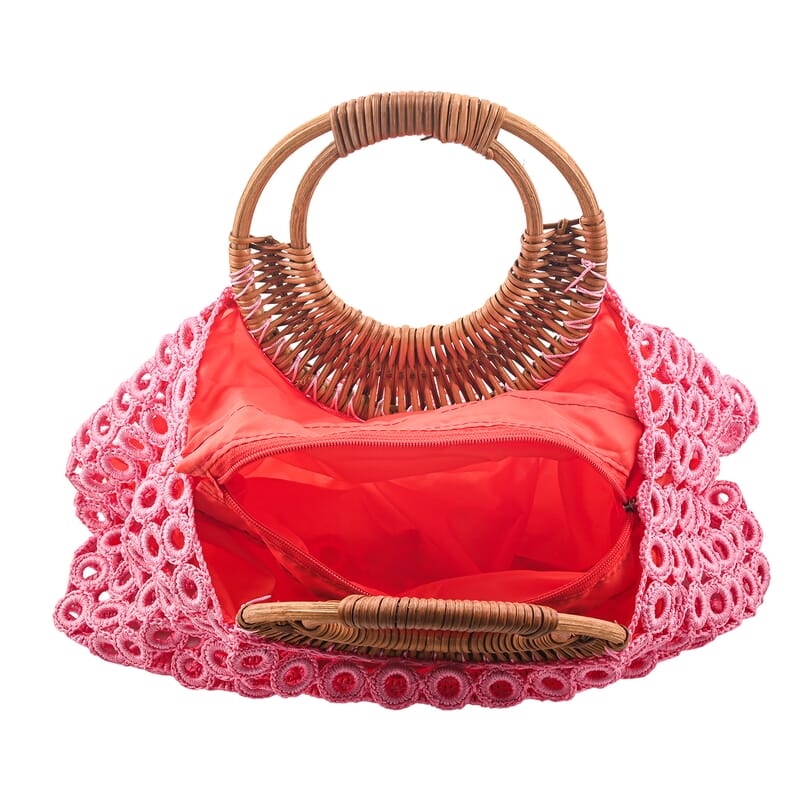 La Marey Pink Crochet Bag