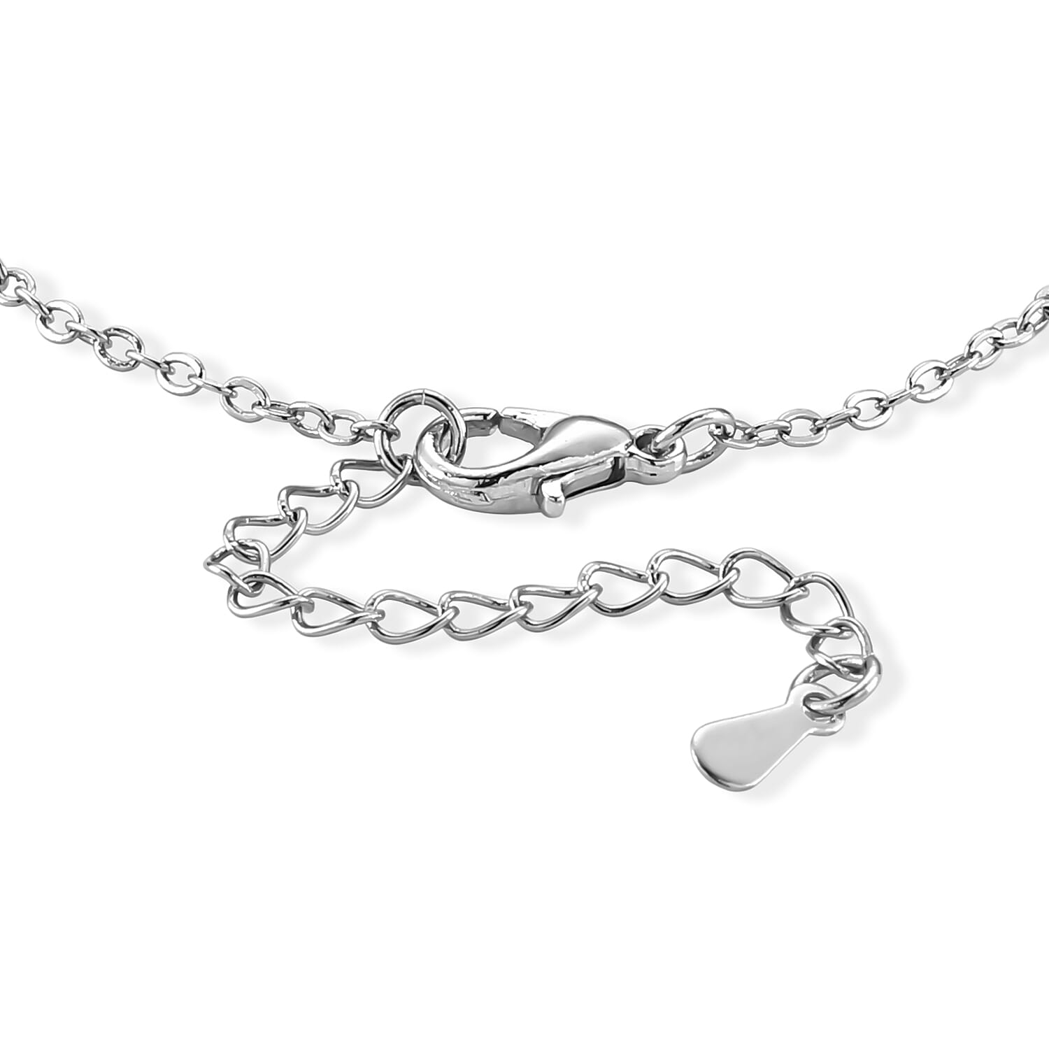 Orissa Rhodolite Garnet and Simulated Diamond 5.00 ctw Bracelet in Silvertone (6.5-7.5In)
