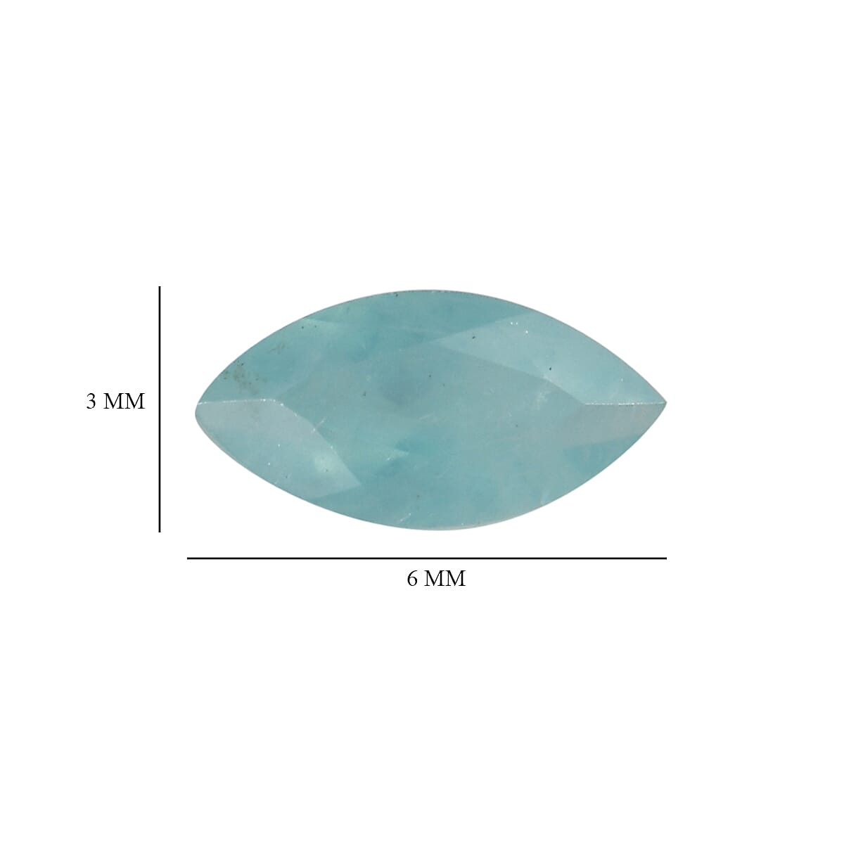 AA Grandidierite (Mrq 6x3 mm) 1.30 ctw