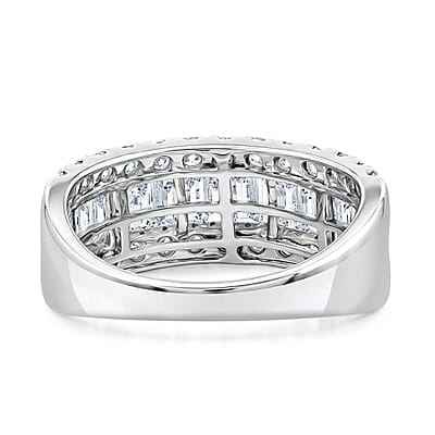 Lab Grown Diamond SI1 2.17 ctw Ring in Sterling Silver (Size 6.0)