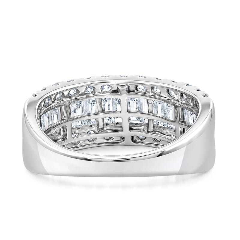 Lab Grown Diamond SI1 2.17 ctw Ring in Sterling Silver (Size 6.0)