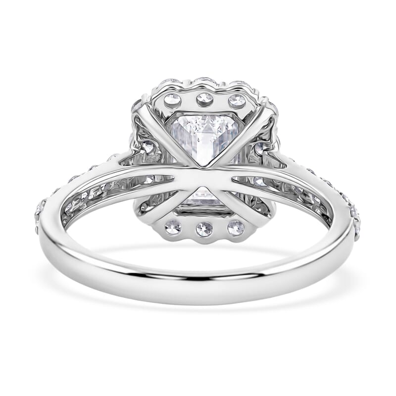 Lab Grown Diamond SI1 1.90 ctw Ring in Sterling Silver (Size 6.0)