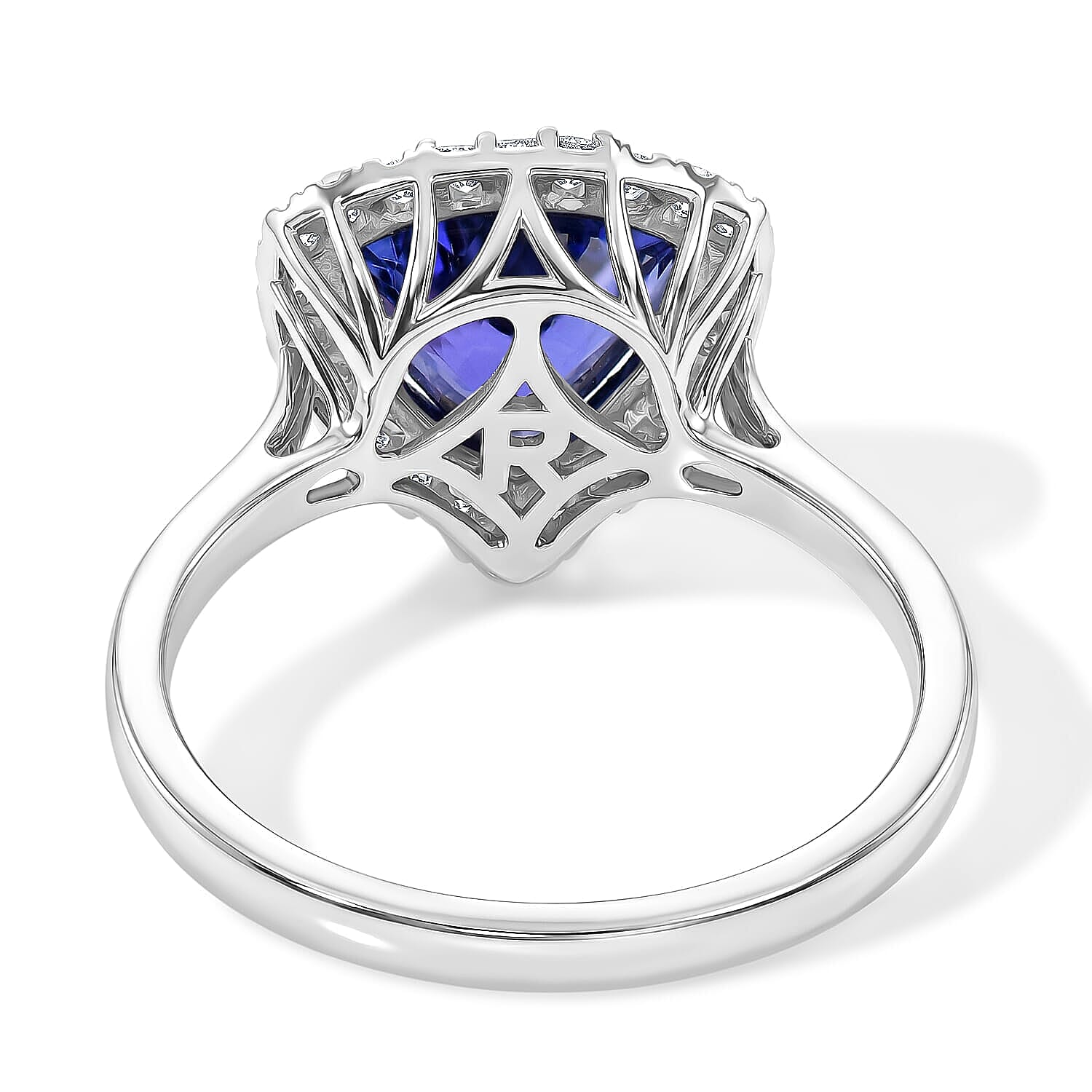Certified & Appraised Rhapsody AAAA Tanzanite and Diamond E-F VS 4.00 ctw Ring in 950 Platinum (Size  6.0)