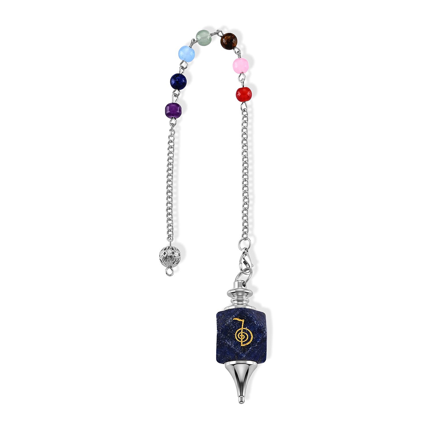 Lapis Lazuli 90.00 ctw Pendulum in Silvertone