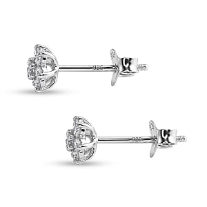 Luxuriant Lab Grown Diamond G-H SI 0.20 ctw Earrings in Rhodium Over Sterling Silver