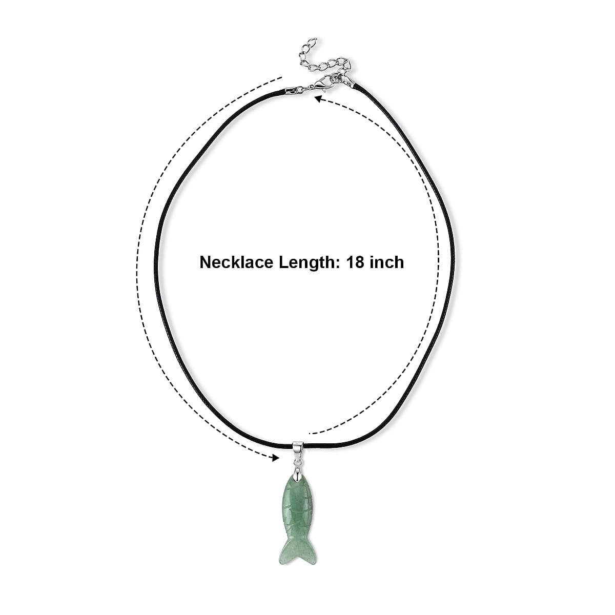 Green Aventurine 25.00 ctw Beaded Necklace in Silvertone (18-19.5 Inches) image number 4