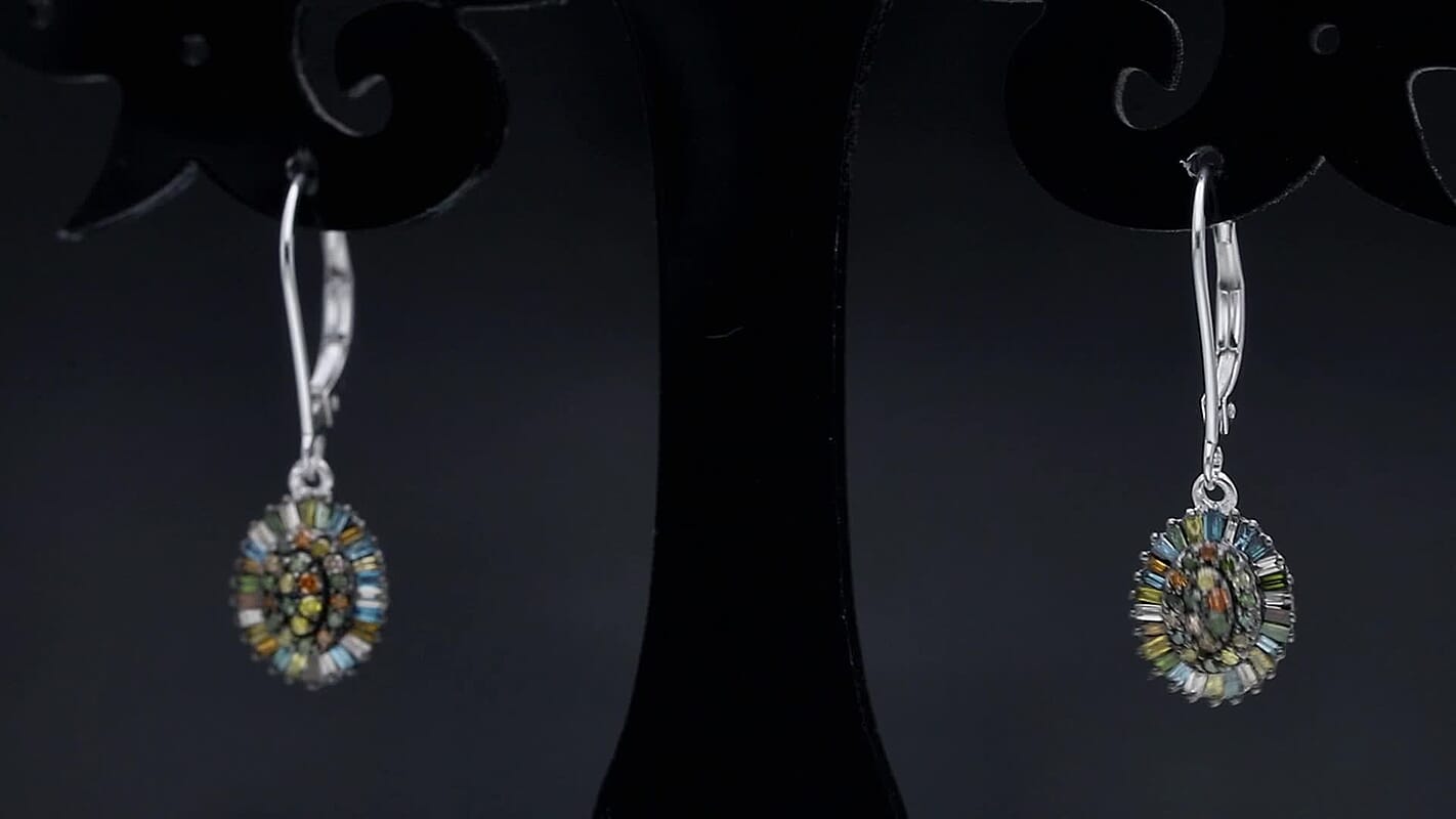 D'Joy Diamond Earrings in Rhodium Over Sterling Silver 0.50 ctw