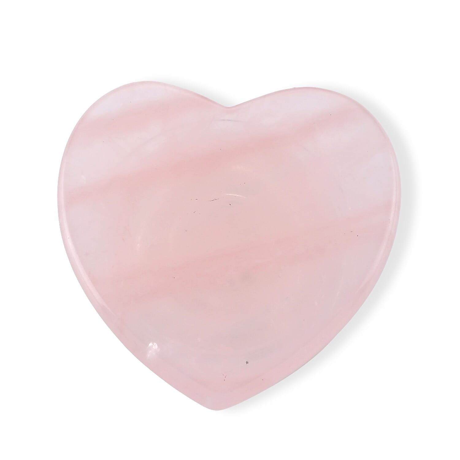 Rose Quartz Heart Phone Holder (50x50mm) 150.00 ctw
