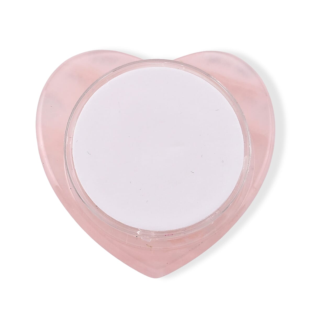 Rose Quartz Heart Phone Holder (50x50mm) 150.00 ctw image number 2