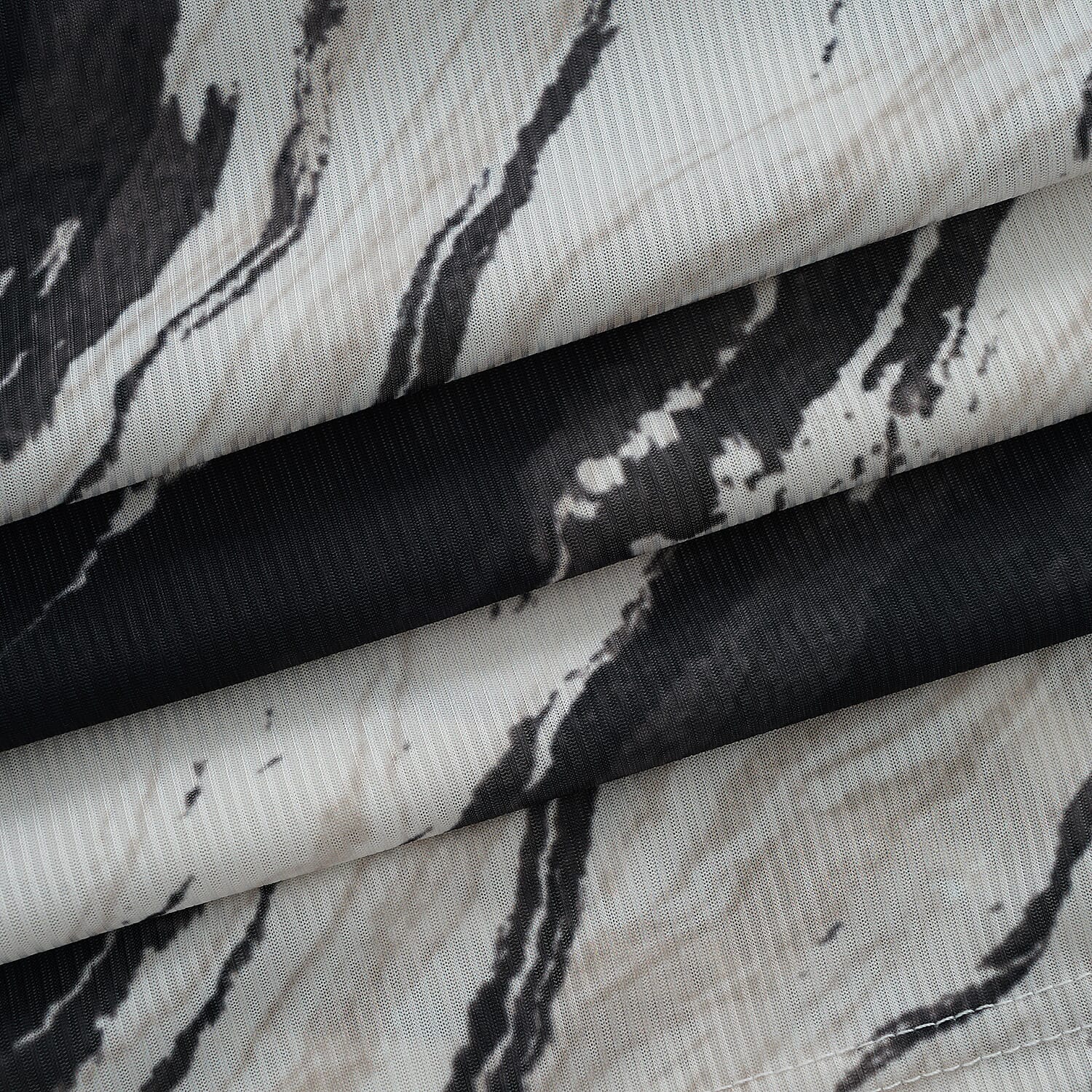 La Marey - Set of 2 pcs Pajama Pants, 1pc Printed and 1pc Ombre Dyeing - Black - One Size Fits Most