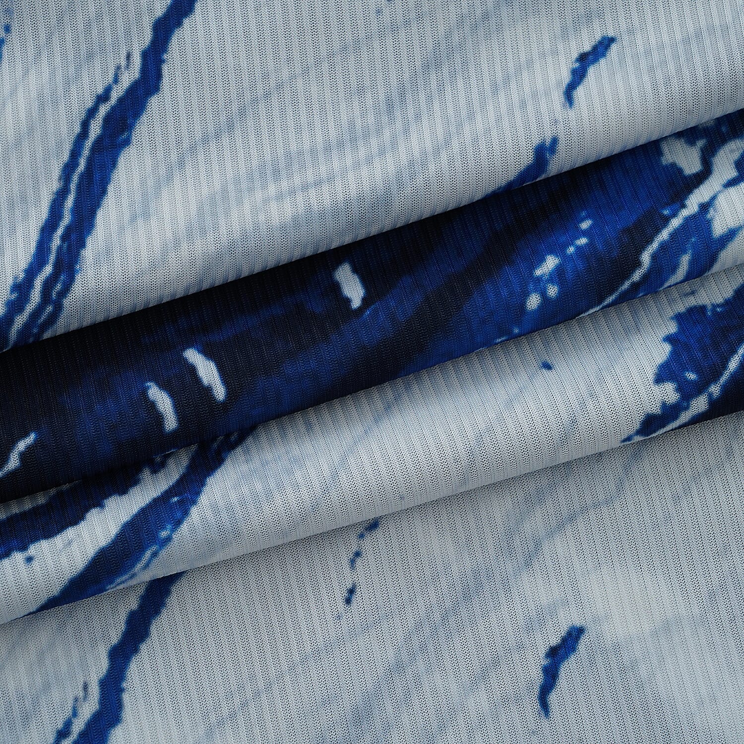 La Marey Dark Blue 1pc Printed and 1pc Ombre Dyeing 2pcs Pajama Pants - One Size Fits Most