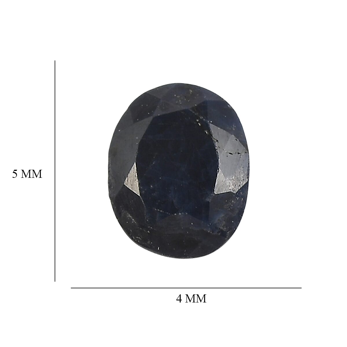 Midnight Sapphire (Ovl 5x4 mm) 2.06 ctw