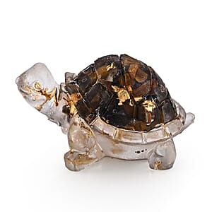 Resin with Tigers Eye Turtle Decor 50x30mm 15.00 ctw