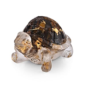 Resin with Tigers Eye Turtle Decor 50x30mm 15.00 ctw